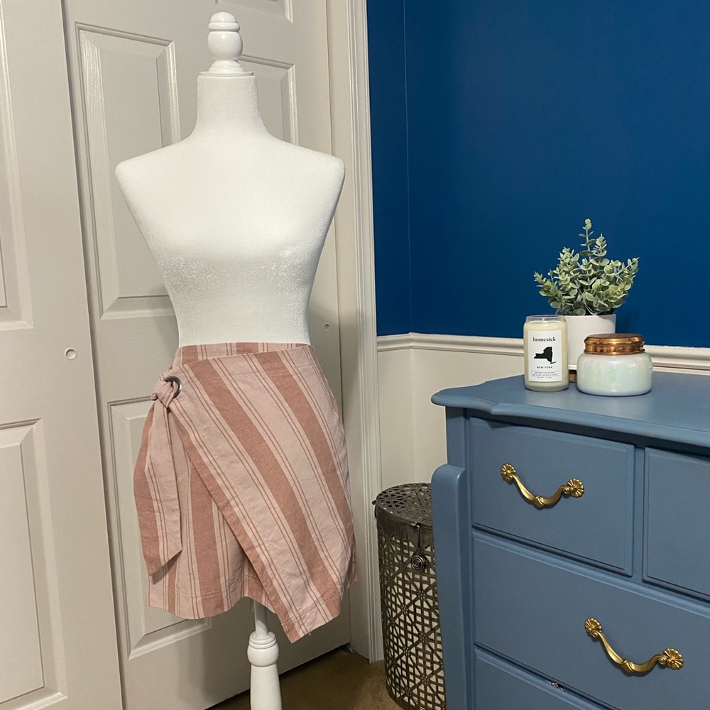 Free People Modern Mauve Tie Skirt NWT